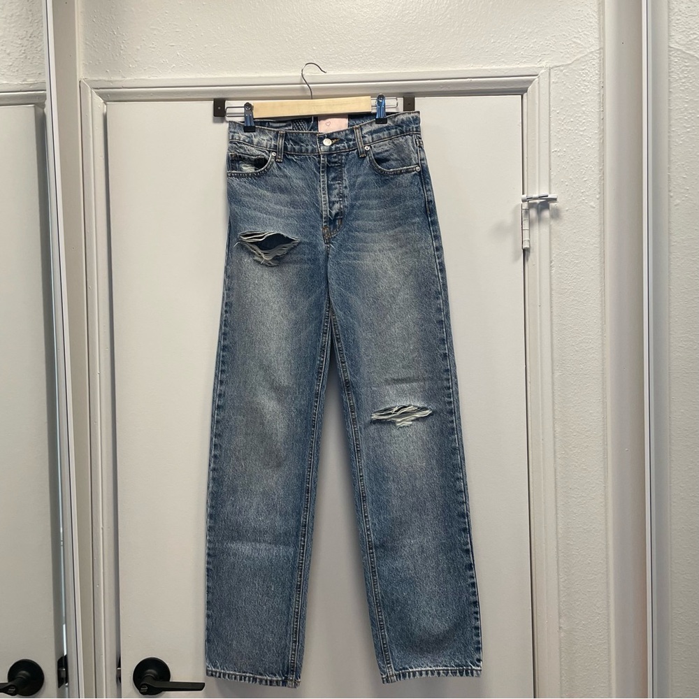 Revice Denim Distressed Blue Jeans